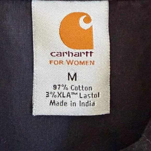 CARHARTT Black Sleeveless Pearl Snap Button Vest Shirt Medium - Picture 10 of 11
